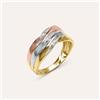 Stroili Anello Fascia Sophia Oro Tricolore Giallo / Bianco / Rosa Diamante