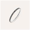 Stroili Anello Eternity L'homme Or Oro Bianco Con Spinelli Neri Da Uomo