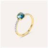 Stroili Anello Solitario Amélie Oro Giallo Topazio Cubic Zirconia