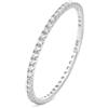 Stroili Anello Eternity L'homme Or Oro Bianco Cubic Zirconia