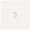 Stroili Mono Orecchino A Cerchio L'homme Or Oro Bianco Cubic Zirconia