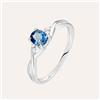 Stroili Anello Charlotte Oro Bianco Zaffiro Diamante