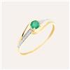 Stroili Anello Solitario Charlotte Oro Giallo Smeraldo