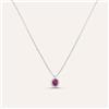Stroili Collana Charlotte Oro Bianco Rubino Diamante