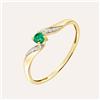 Stroili Anello Solitario Charlotte Oro Giallo Smeraldo