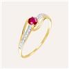 Stroili Anello Solitario Charlotte Oro Giallo Rubino