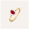 Stroili Anello Solitario Kate Charlotte Oro Giallo Rubino Diamante