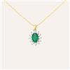 Stroili Collana Charlotte Oro Giallo Smeraldo Diamante