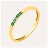 Stroili Anello Fedina Charlotte Oro Giallo Smeraldo