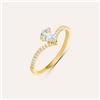 Stroili Anello Solitario Amélie Oro Giallo Topazio Cubic Zirconia