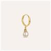 Stroili Mono Orecchino A Cerchio L'homme Or Oro Giallo Perla D'Acqua Dolce