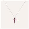 Stroili Collana Charlotte Oro Bianco Rubino Diamante