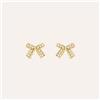 Stroili Orecchini Lobo Fiocco Bon Ton Oro Giallo Cubic Zirconia