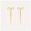 Stroili Orecchini Pendenti Fiocco Beverly Oro Giallo Cubic Zirconia
