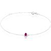 Stroili Bracciale Charlotte Oro Bianco Rubino Diamante
