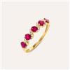 Stroili Anello Riviere Charlotte Oro Giallo Rubino Diamante