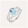 Stroili Anello Amélie Oro Bianco Topazio Cubic Zirconia