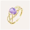 Stroili Anello Amélie Oro Giallo Ametista Cubic Zirconia