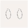 Stroili Orecchini A Cerchio Silver Collection Argento Rodiato