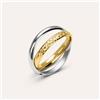 Stroili Anello Fascia Golden Lover Oro Bicolore