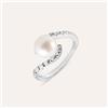 Stroili Anello Solitario Gold Pearls Oro Bianco Perla D'Acqua Dolce Diamante