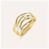 Stroili Anello Fascia Diamade Glam Oro Giallo Diamante Lab-Grown