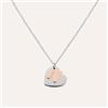 Stroili Collana Sunrise Acciaio Bicolore Bianco / Rosa
