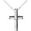 Stroili Collana Man Code Acciaio Bicolore Bianco / Nero Cristallo