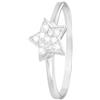 Stroili Anello stella in argento 925 rodiato e zirconi