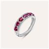Stroili Anello Fascia Elizabeth Crown Oro Bianco Rubino Diamante
