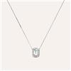Stroili Collana Acquamarina Oro Bianco Acquamarina Diamante