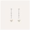 Stroili Orecchini Pendenti Silver Pearls Argento Rodiato Perla sintetica