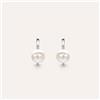 Stroili Orecchini Pendenti Gold Pearls Oro Bianco Perla D'Acqua Dolce Diamante