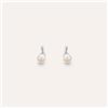 Stroili Orecchini Lobo Gold Pearls Oro Bianco Perla D'Acqua Dolce Diamante