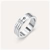 Stroili Anello Fascia Man Code Acciaio Cubic Zirconia