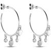 Stroili Orecchini A Cerchio Silver Collection Argento Rodiato Cubic Zirconia