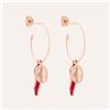 Stroili Orecchini A Cerchio Rosario Silver Soul Argento Rosa