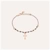 Stroili Bracciale Rosario Silver Soul Argento Rosa Cristallo