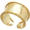 Stroili Anello raggi a fascia in bronzo dorato