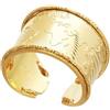Stroili Anello mondo a fascia in bronzo dorato