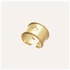 Stroili Anello rosa dei venti a fascia in bronzo dorato