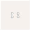 Stroili Orecchini Lobo Silver Moments Argento Rodiato Cubic Zirconia