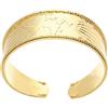 Stroili Bracciale bangle mondo in bronzo dorato