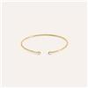 Stroili Bangle Doppio Punto Luce Diamade Glam Oro Giallo Diamante Lab-Grown