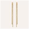 Stroili Orecchini Pendenti Tennis Romantic Shine Metallo Dorato Cristallo
