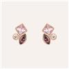 Stroili Orecchini Lobo Violet Ottone Rosa Cristallo