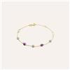 Stroili Bracciale Amélie Oro Giallo Topazio Ametista