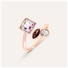 Stroili Anello Contrarie Violet Ottone Rosa Cristallo