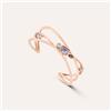 Stroili Bangle Violet Ottone Rosa Cristallo