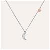 Stroili Collana Silver Moments Argento Bicolore Bianco / Rosa Cubic Zirconia